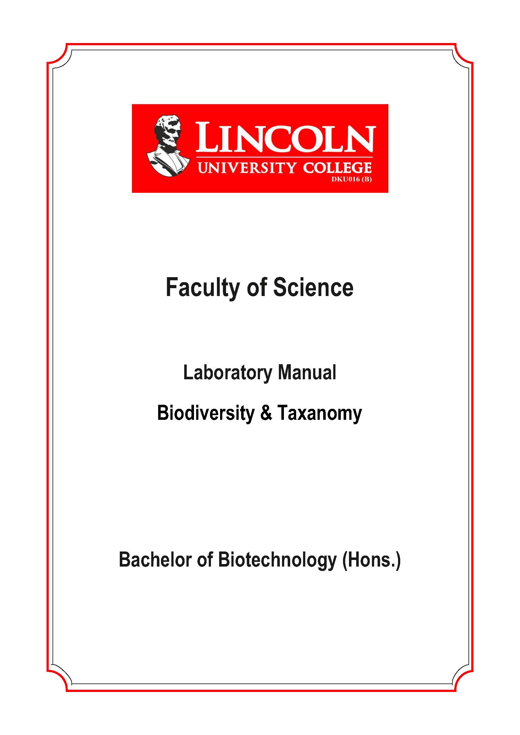 BIODIVERSITY TAXANOMY